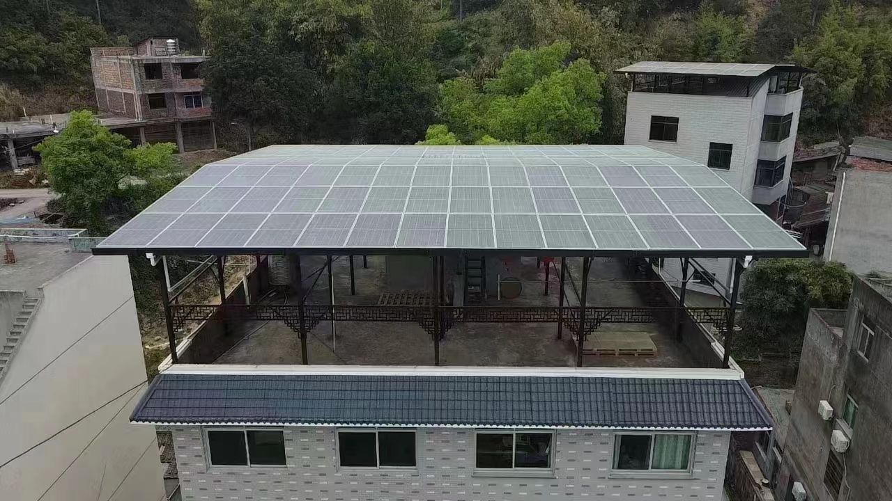 淮南15kw+10kwh自建别墅家庭光伏储能系统